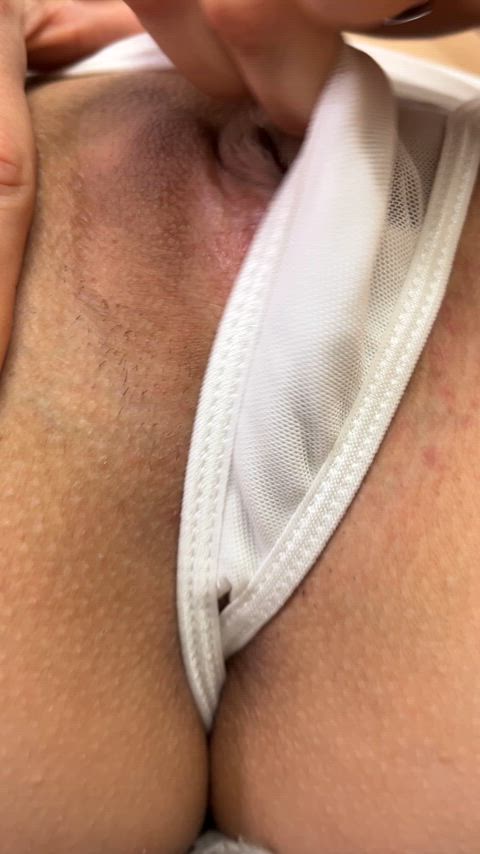just flashing my pretty pussy at you