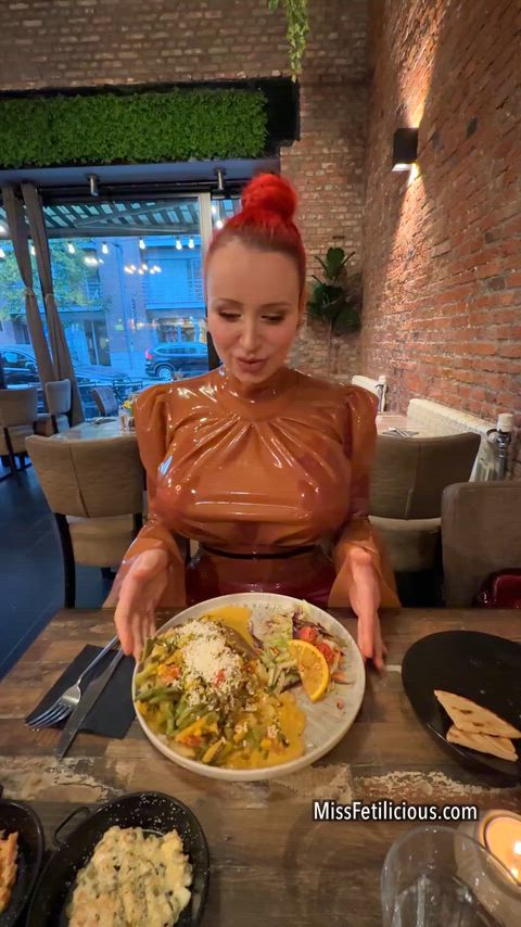 POV Dinner date with your Latex Queen 🍲