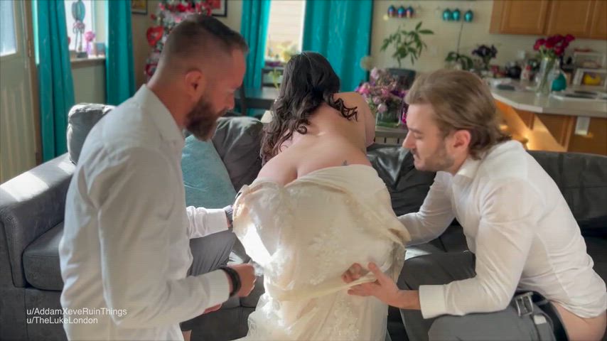 I asked for extra help removing my wedding dress