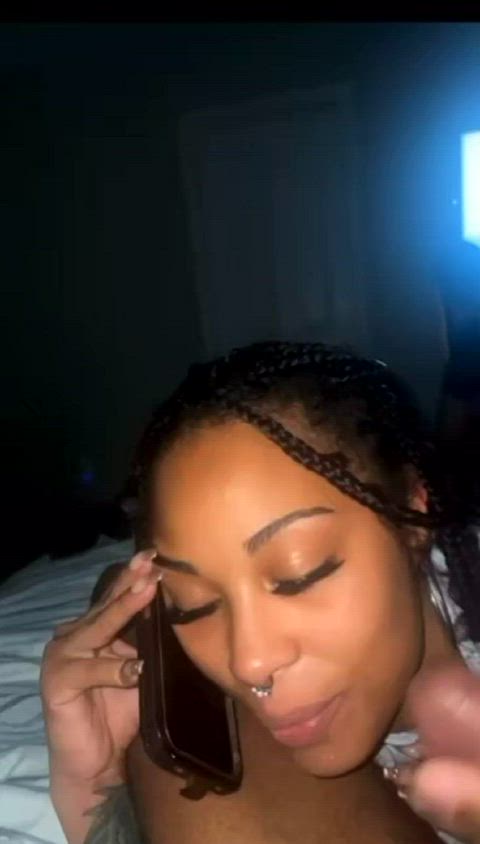 Amateur Cheating Cum Cumshot Ebony Ebony Couple Facial Homemade Masturbating Phone Porn GIF by populardick