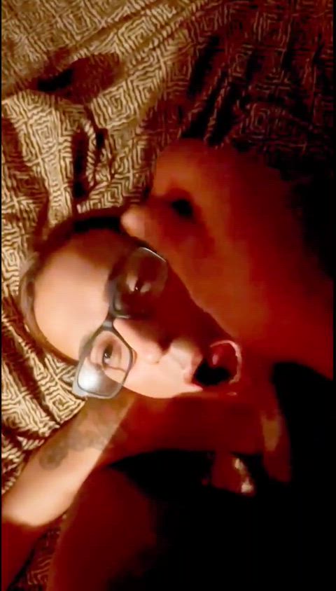 He made a mess of my face🤭