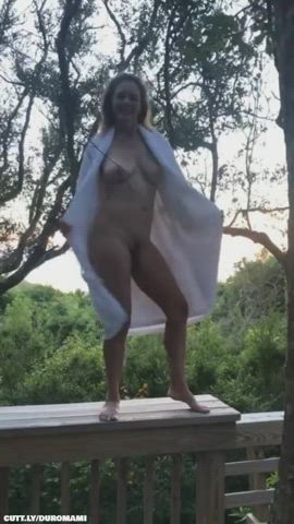 Amateur Dancing NSFW Nudity Outdoor Public Porn GIF by duromami