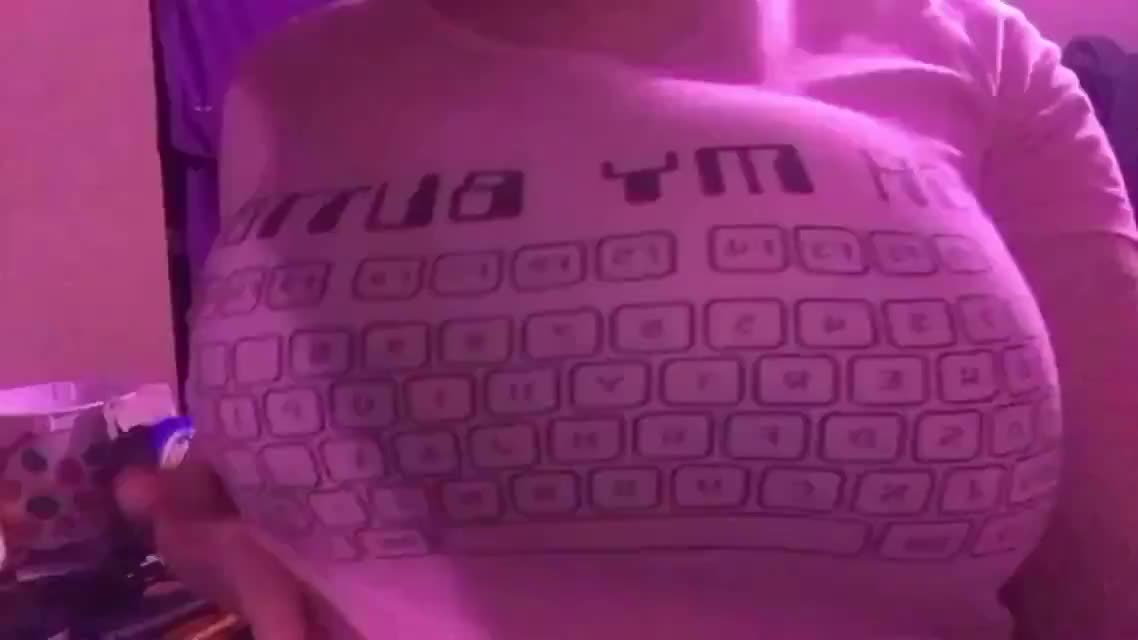 not even my favorite XL shirt can cover these melons:(