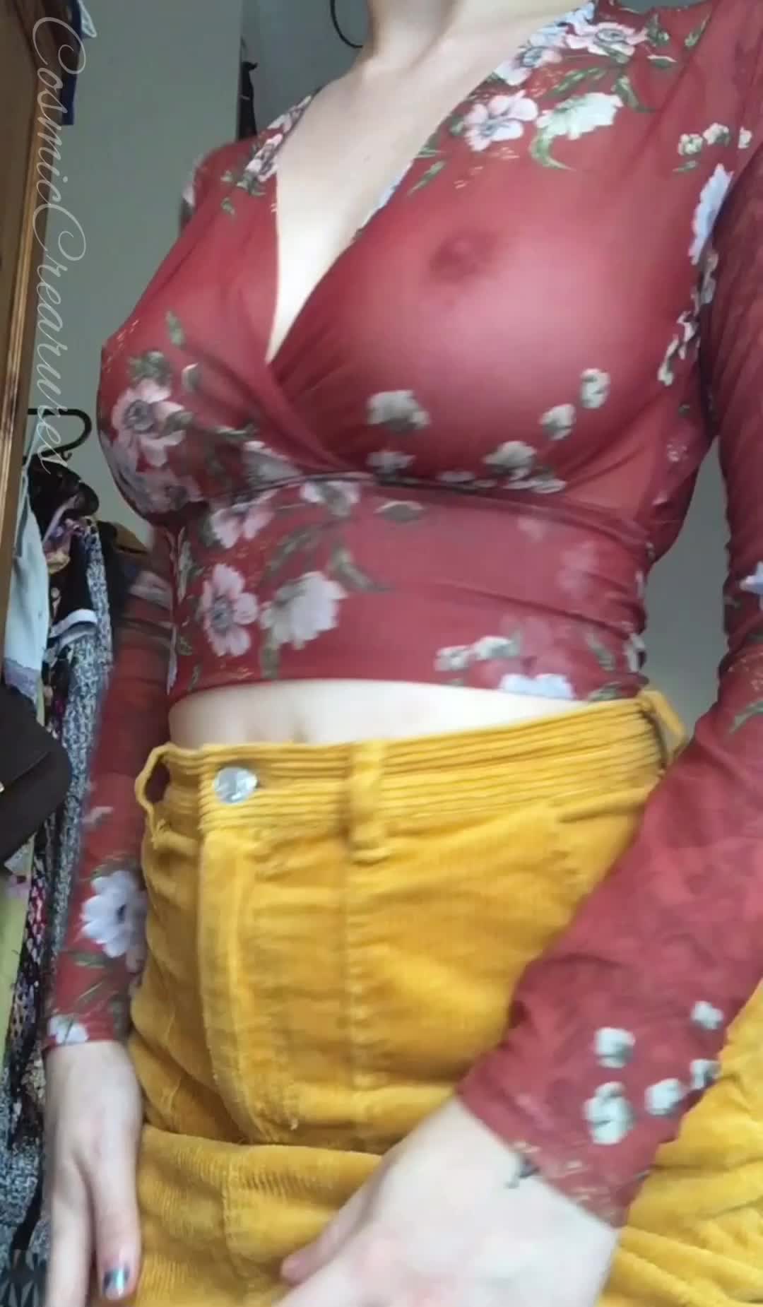 i love how sheer this top is ~