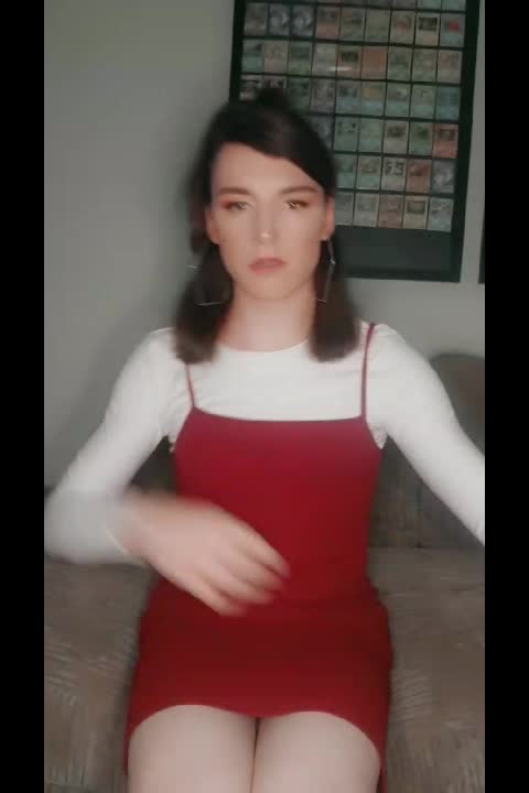 youll never guess whats hidden under my dress ;)