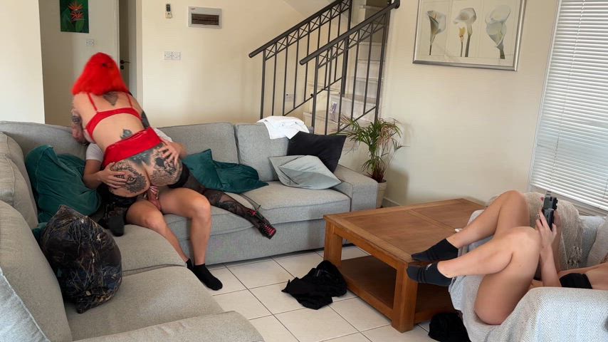 It was my first time fucking someone raw and I did it in front of my wife who was filming and touching herself in the corner, what a dream
