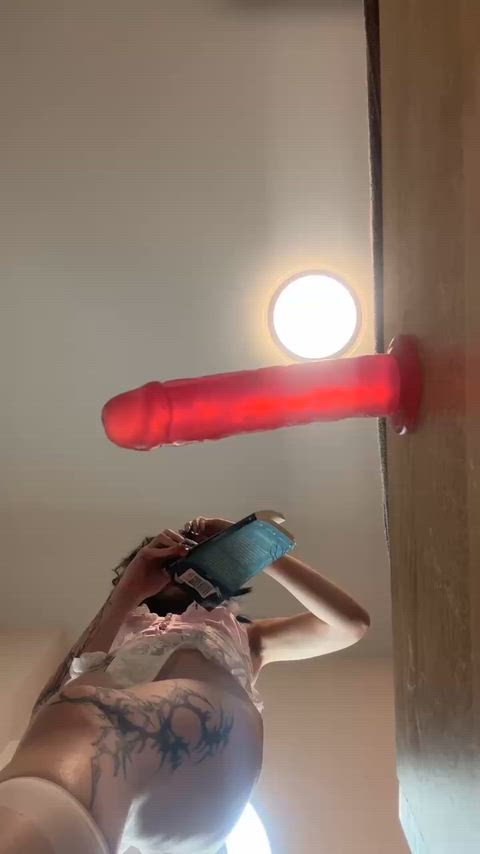 Amateur Ass Dildo Masturbating NSFW On/Off Pink Public Upskirt Work Porn GIF by maariii