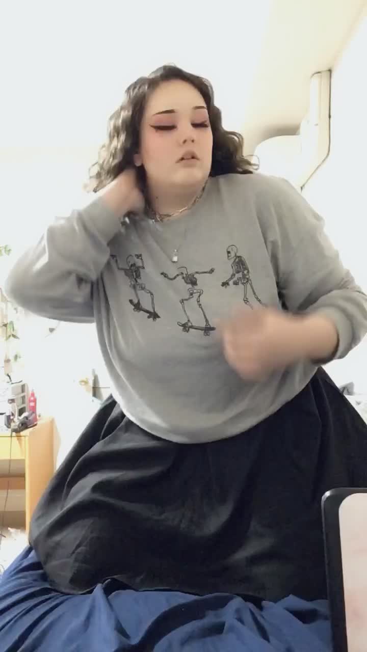 stripping out of my cute outfit! <3