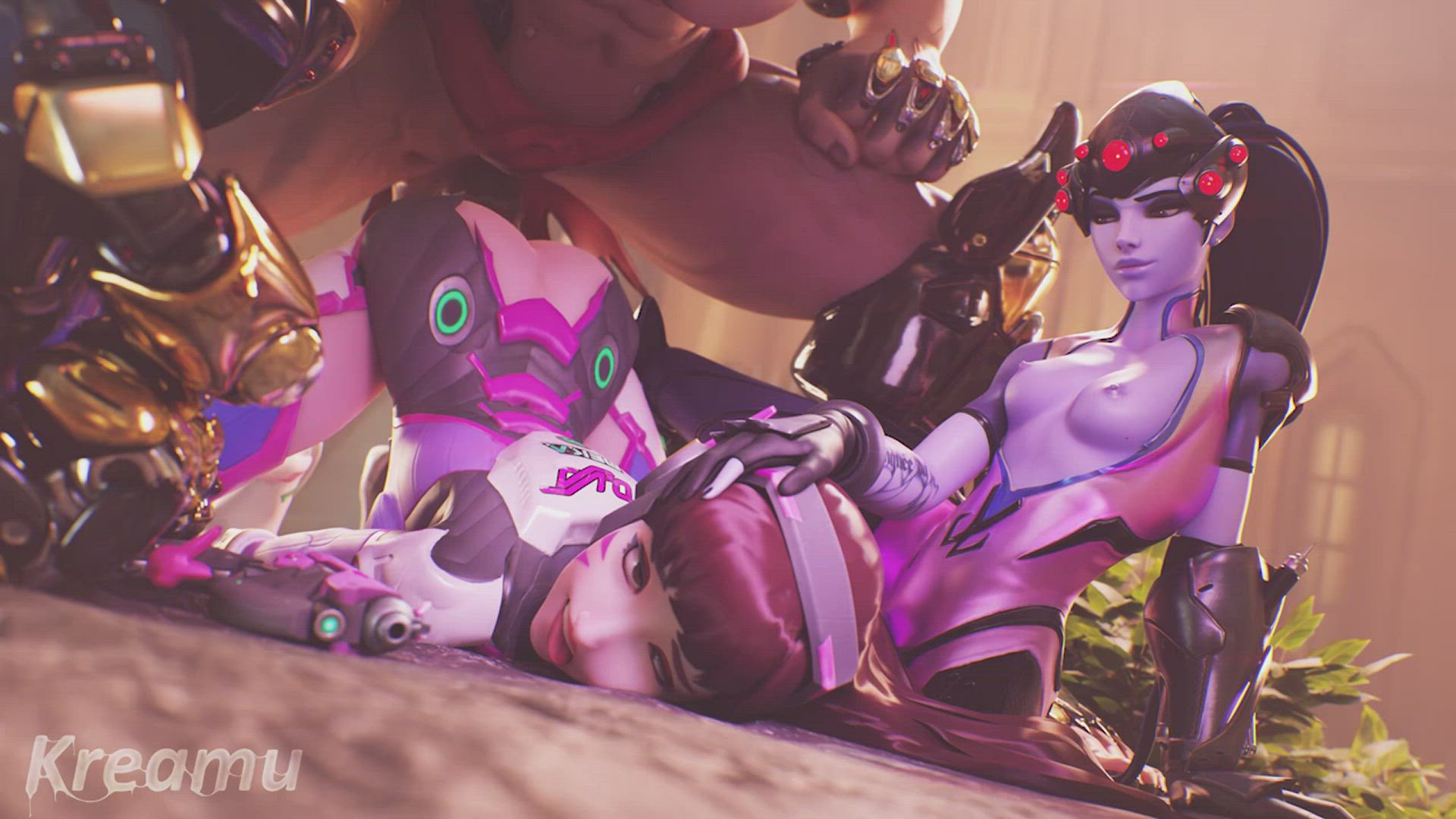 Defenseless outside of her mech, D.Va was captured by Talon and treated as a cumdump until she betrayed her former teammates. (Kreamu)