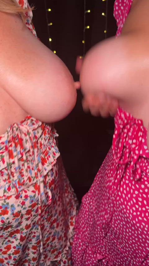 Slow motion tit on tit