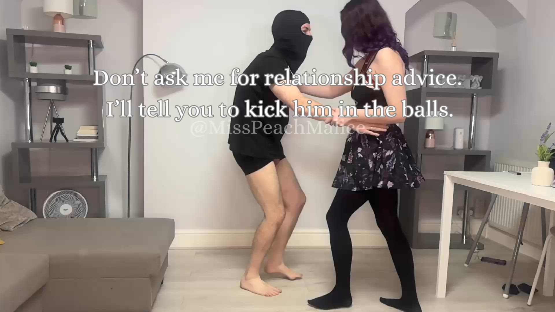I even suggest it to my vanilla friends when they tell me about men problems. Do you agree a kick works wonders for a male attitude adjustment? 🤭