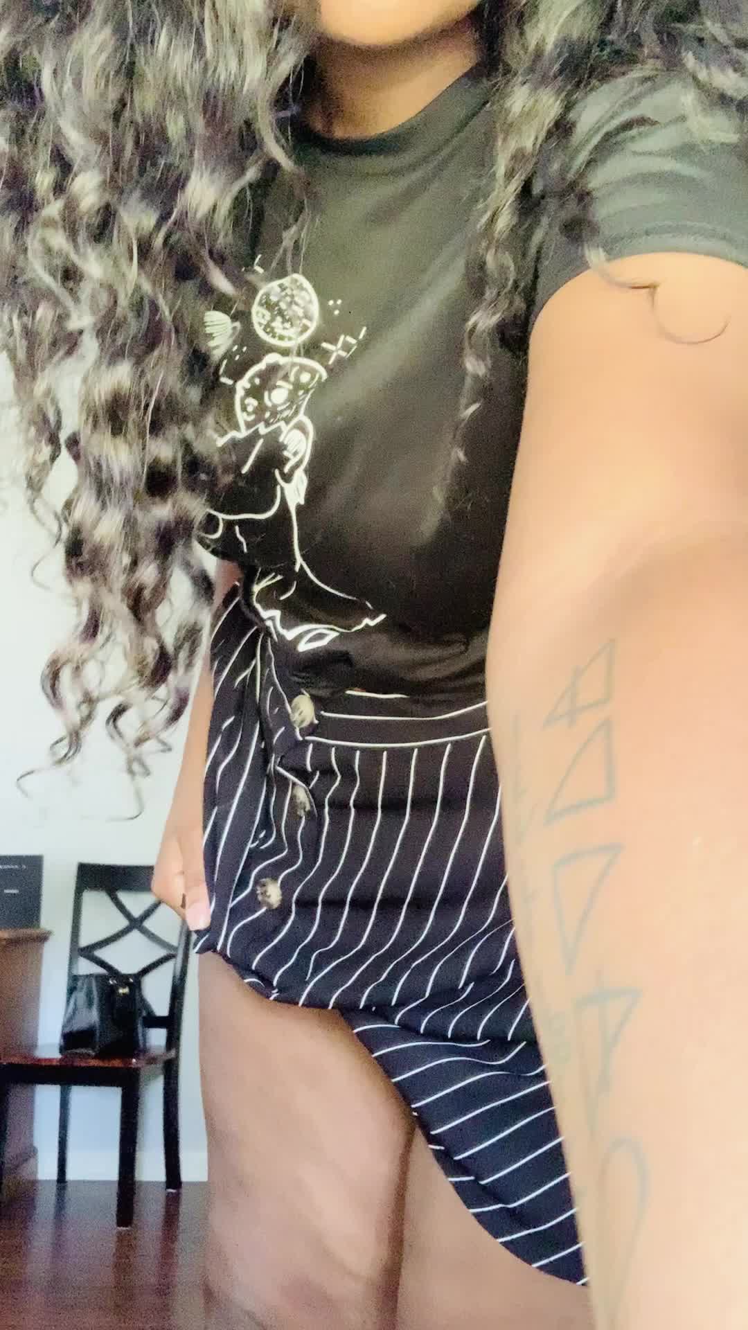 Ever wonder what the cute girl you see out running errands is wearing under her skirt? 😉
