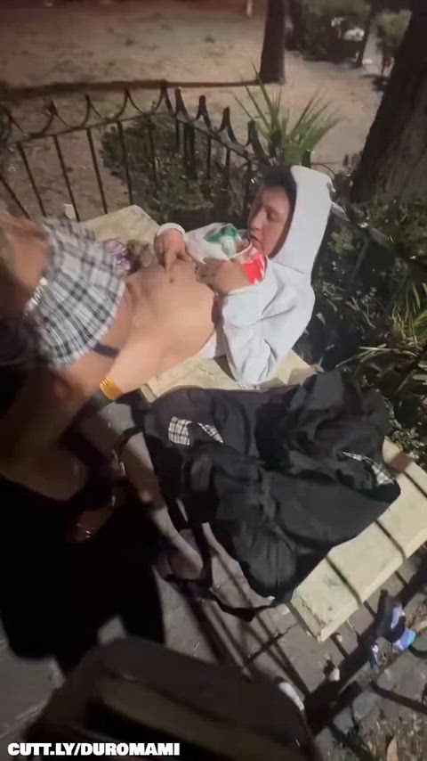 Amateur Exhibitionist Public Reverse Cowgirl Schoolgirl Slut Stranger Trashy Trashy Boners r/ExposedToStrangers Porn GIF by duromami