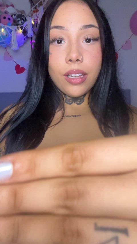 Say "yes" if you want to suck my big tits right now