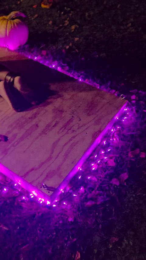 Our Homemade whipping post with a live demonstration