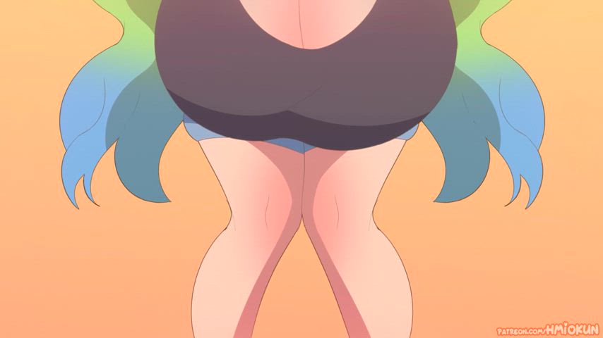You stare at Lucoa's tits