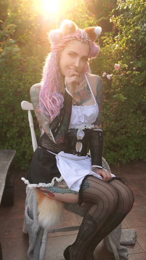 cute maid fox vibes