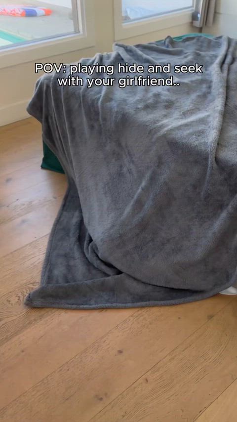 girlfriend gets a creampie while playing hide and seek