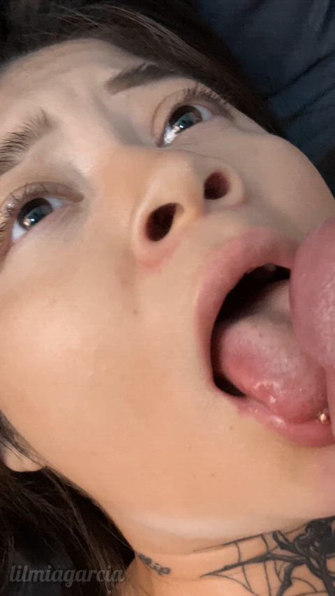 Licking his cock until I get my reward