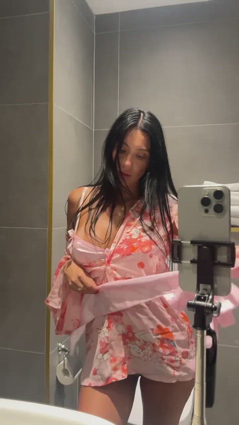 Amateur Boobs Brunette Busty Cheating Natural Pawg Petite Sexy TikTok Porn GIF by yoonalee