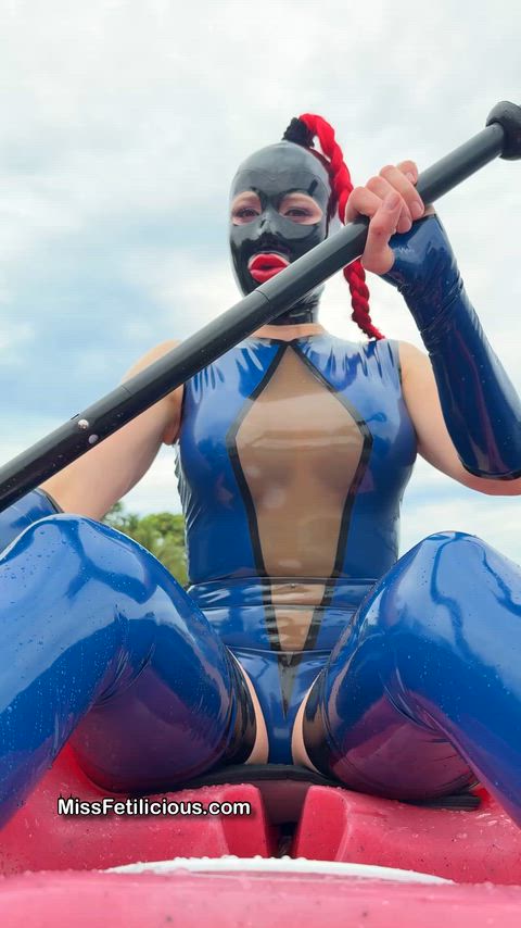 Big Tits Fetish Funny Kinky Latex Latex Gloves Mask OnlyFans Rubber fun Porn GIF by missfetilicious