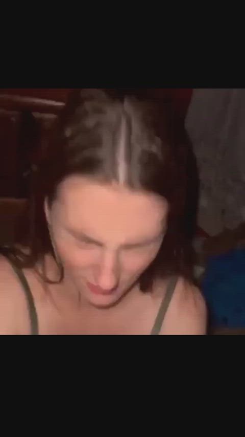 Doing her job but she doesn't have to like it