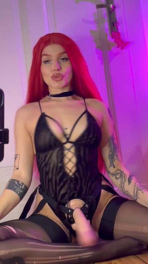 I want use my strap on someone, who's want try it?