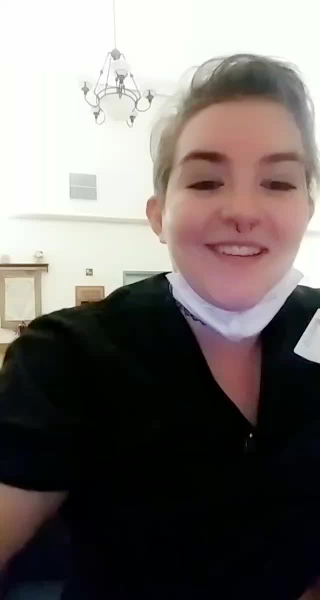 Chained boobies on a 16 hr shift! Lets play? Ive already came once at work...