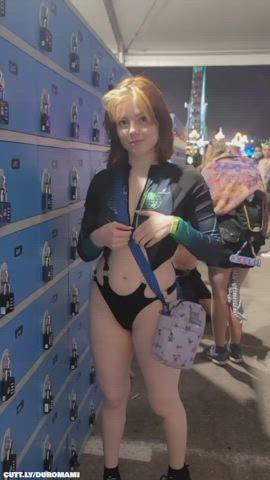 Boobs Compilation Dancing Exhibitionist Festival Flashing Public Teen Tits Porn GIF by duromami