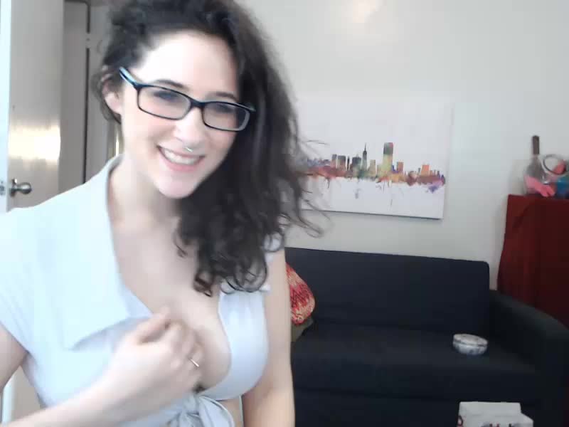 Hot chick with glasses