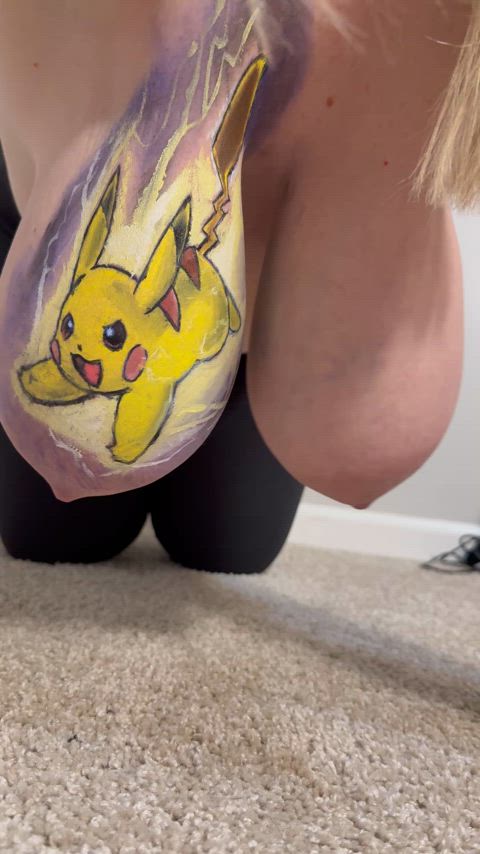 Take a peek at my Pikachu painting [F]