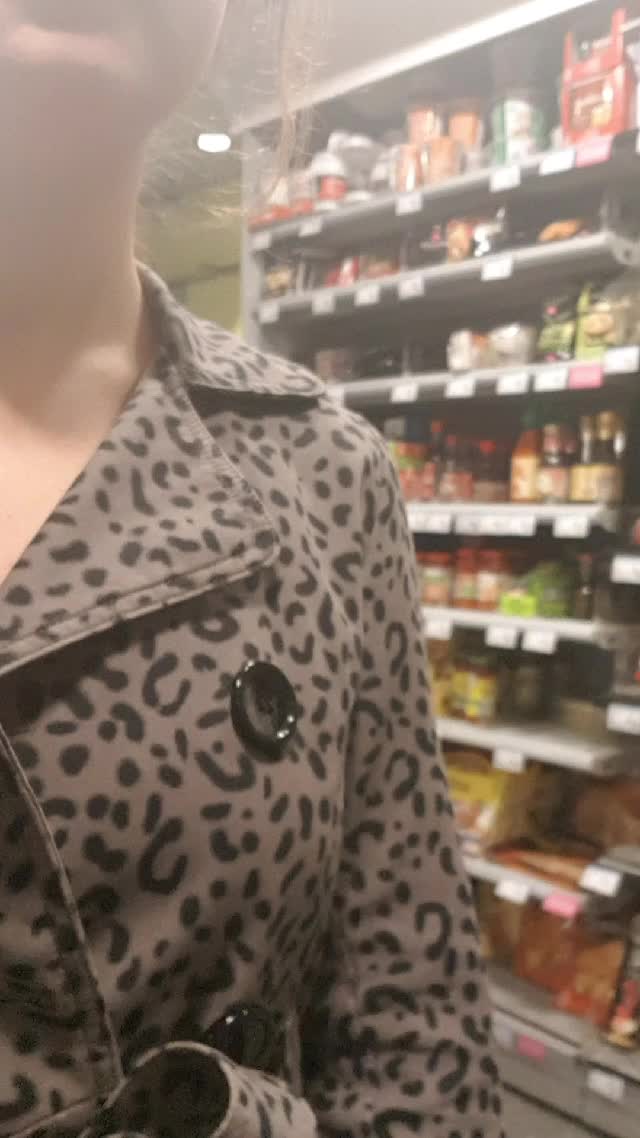 My irst supermarket exhibition!!! almost got caught on my second attempt!