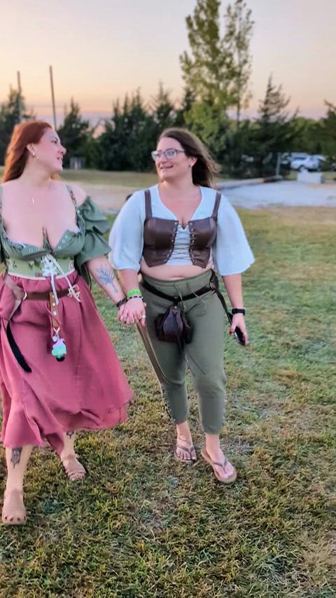 Headed home after drinking a bit too much mead at the Ren faire