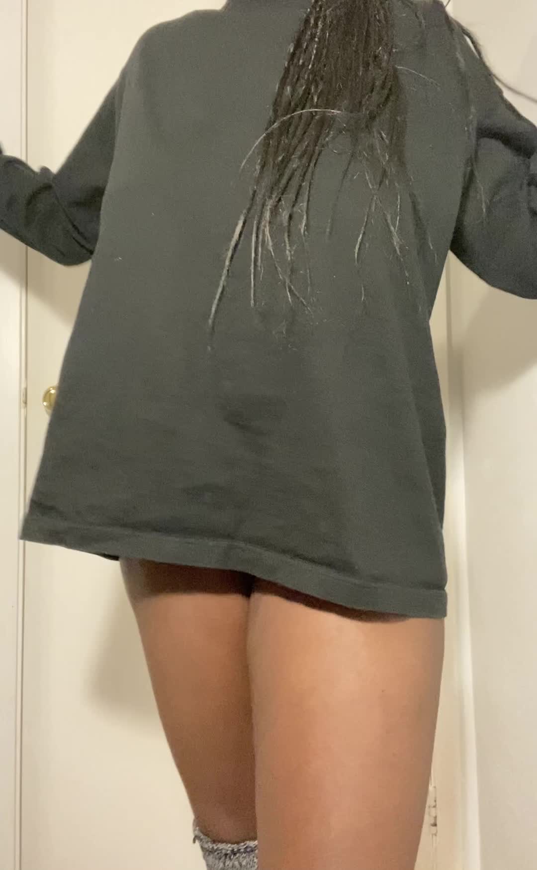 Can I keep my thigh high socks on if I take everything else off?