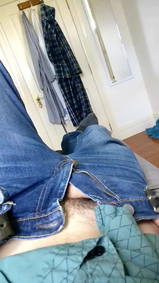 Love the feeling of denim on my hard dick