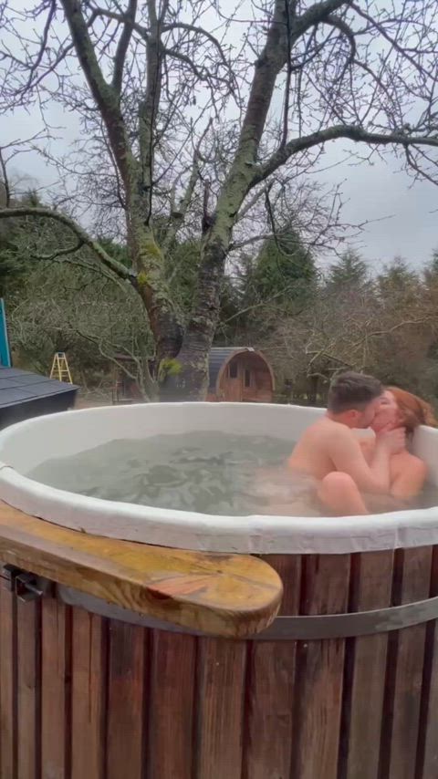 The hot tub just makes me horny