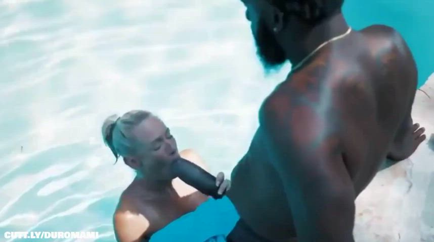 Amateur BBC Blonde Blowjob Cuckold Doggystyle Hotwife Interracial Monster Cock Porn GIF by duromami