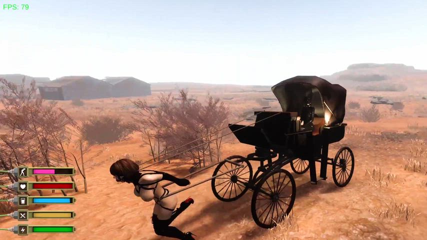 Riding the Pony Girl to the Market - Chains of Bondage