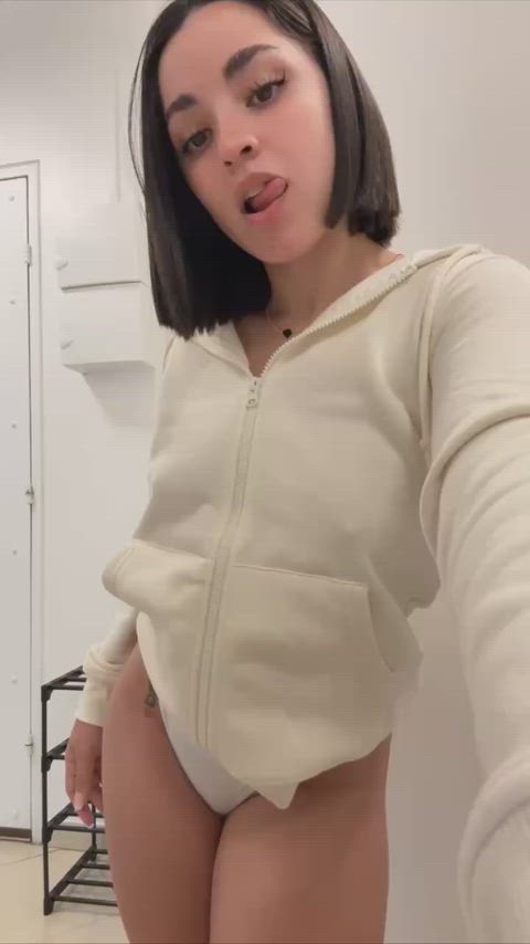 Oops, my jacket came undone