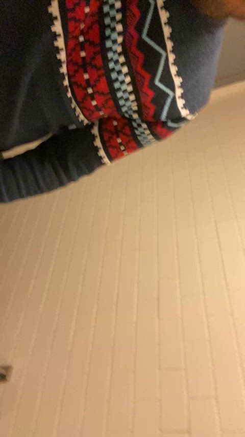 [40] Getting hard in a public bathroom