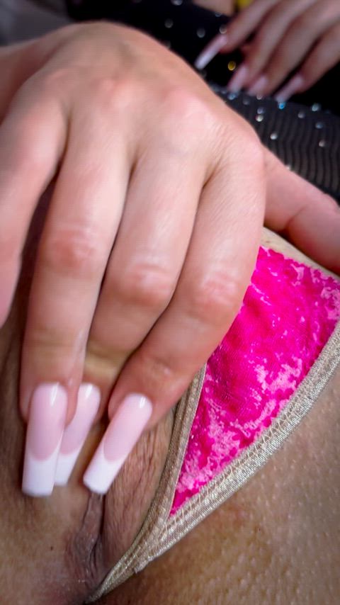 Splitting myself open with my slutty dick grippers waiting for your big dummy load