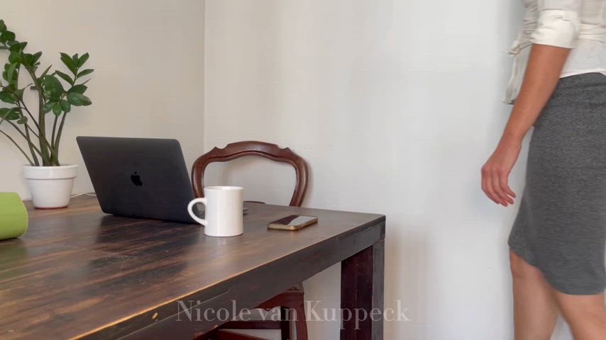 skirt, legs, heels... another day at the office