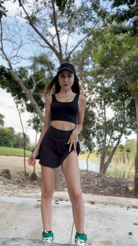 I'm going to get the balls for my golf partners.