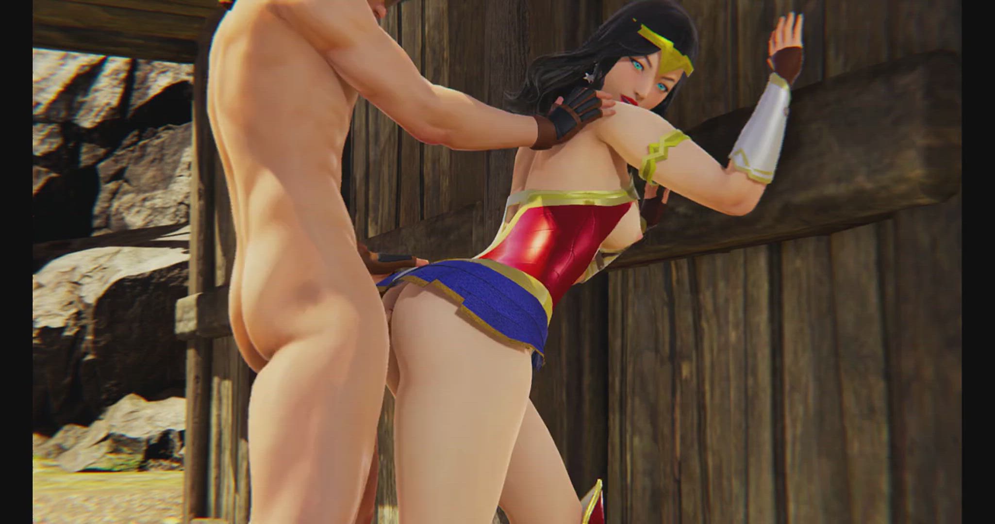 Wonder Woman Standing Anal [Fantasy Harem]