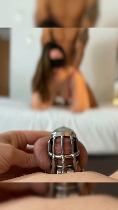 Safe way of watching your GF as a locked cucky