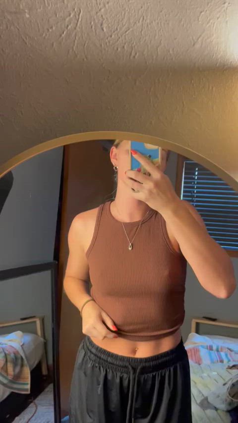 no bra for easy access