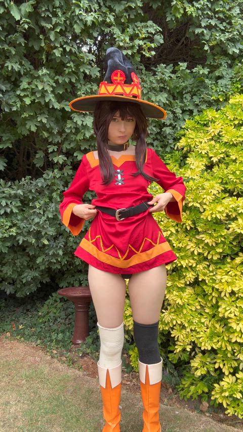 Want to explode inside me? (Megumin Cosplay by SushiBunniii)