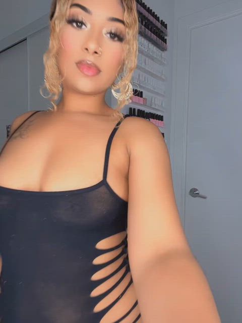 My ebony ass looks so naughty in this fit