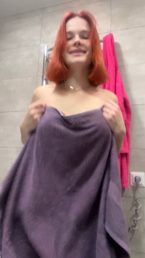 Would you play with my boobs in the shower