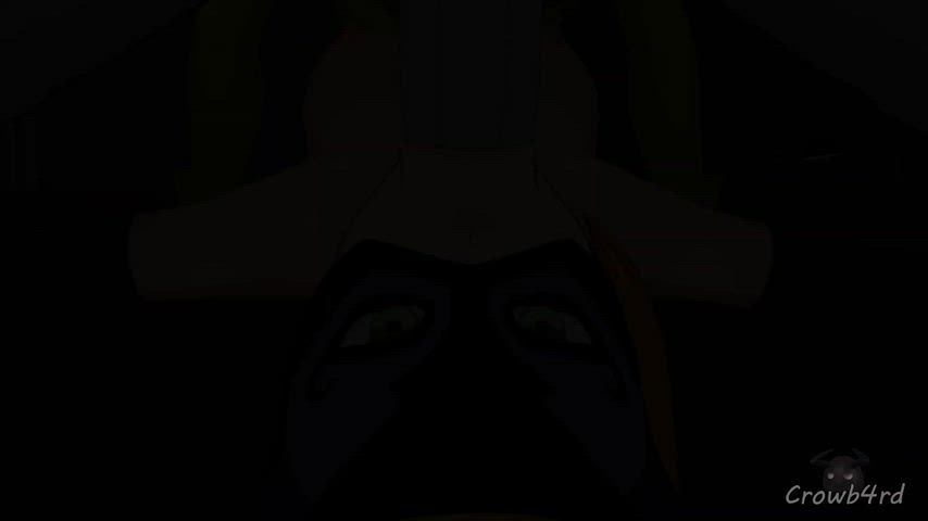 Gwen getting her treat from Raven [Crowb4rd]